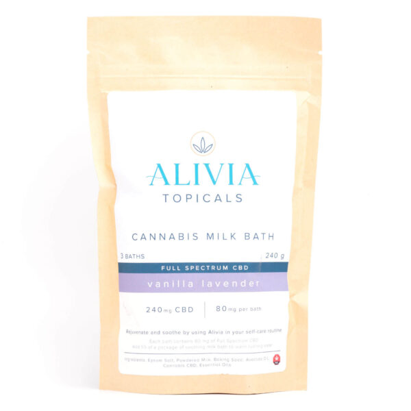 240mg Full Spectrum CBD Cannabis Milk Bath (Alivia Topicals)