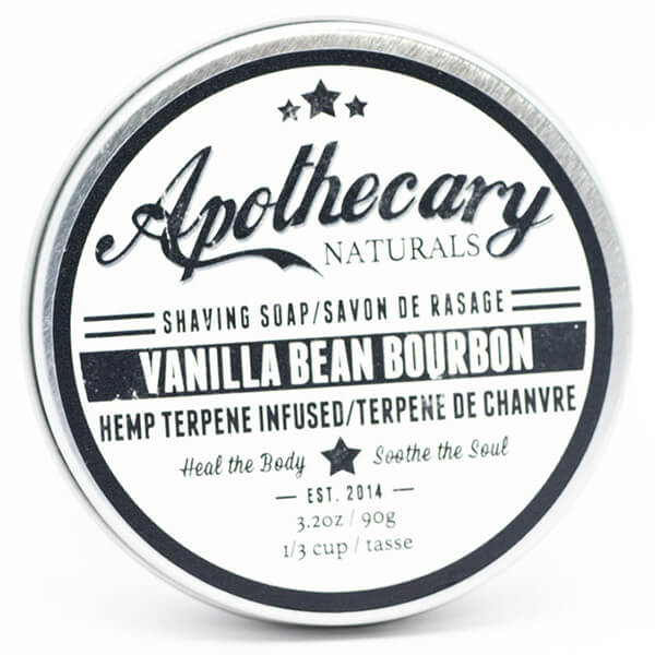 Vanilla Bean Bourbon Organic Shaving Soap (Apothecary)