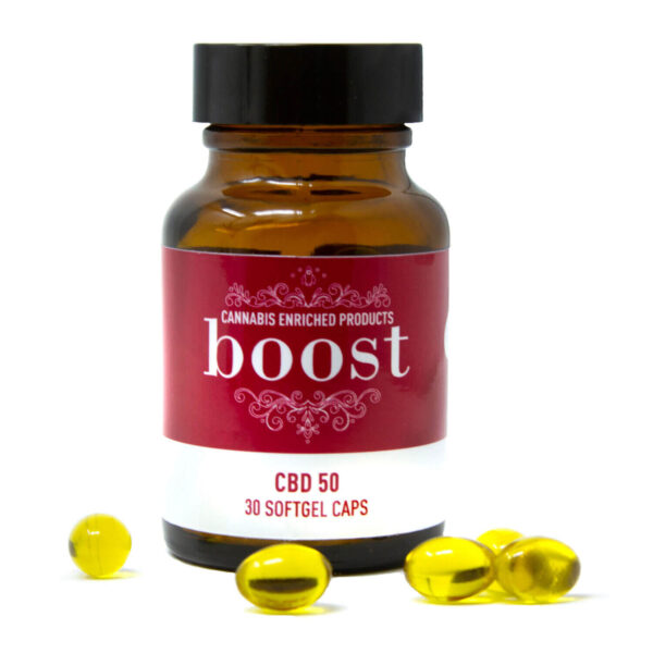 50mg CBD Gel Capsules (Boost Edibles)