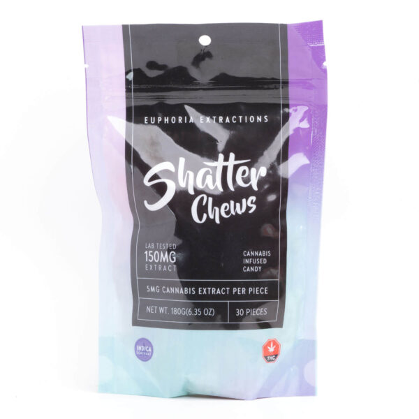 Indica 150mg Shatter Chews (Euphoria Extractions)