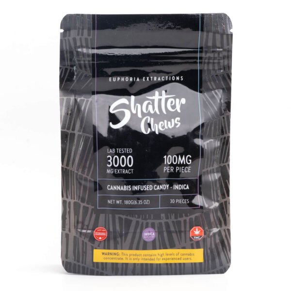 Indica 3000mg Shatter Chews (Euphoria Extractions)
