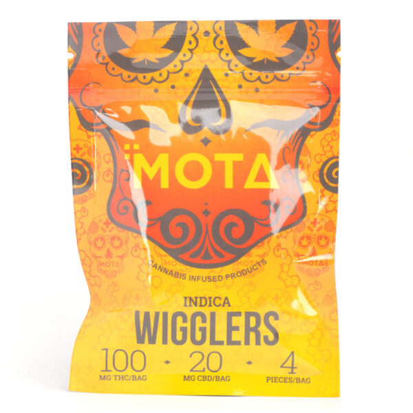 120mg Indica Wigglers Gummies 100mg/20mg THC/CBD (Mota)