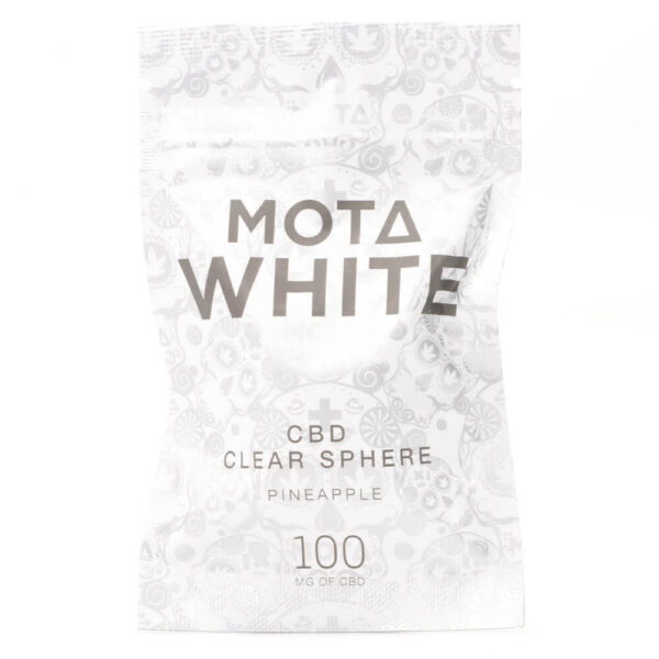 White 100mg CBD Clear Sphere (Mota)