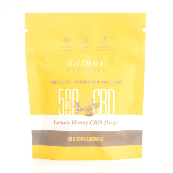 500mg CBD Lemon Honey Lozenges (Natuur)