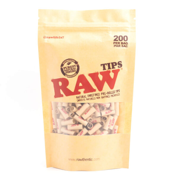 200 Pre-Rolled Rolling Tips (Raw)