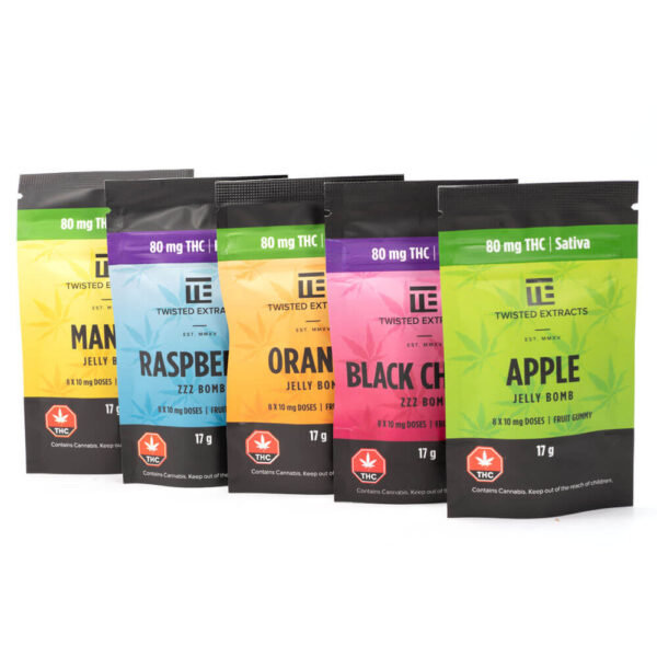 80mg THC Jelly Bombs (Twisted Extracts)