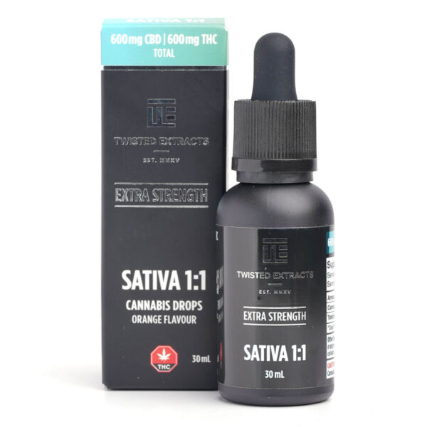 1200mg 1:1 Sativa Orange Drops (Twisted Extracts)