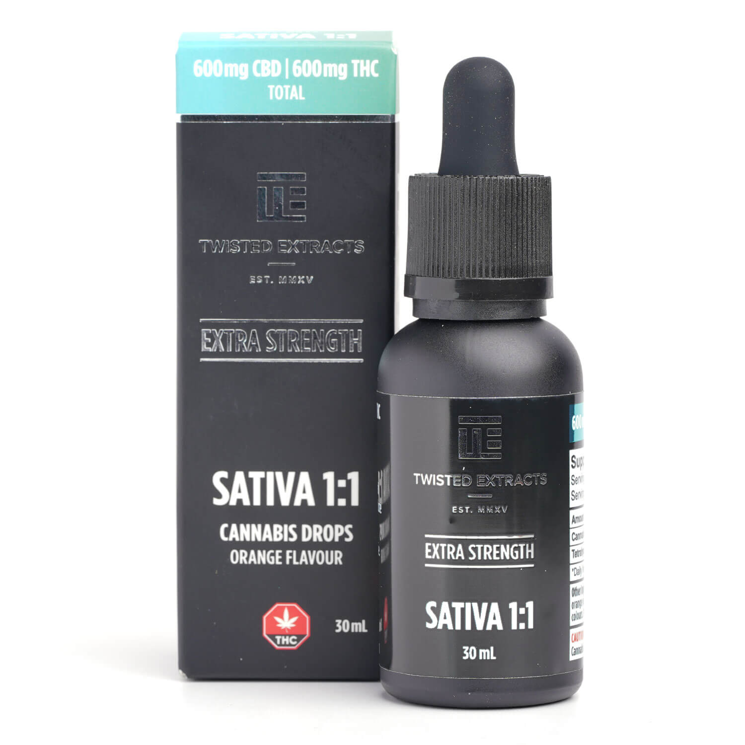 1200mg 1:1 Sativa Orange Drops (Twisted Extracts)