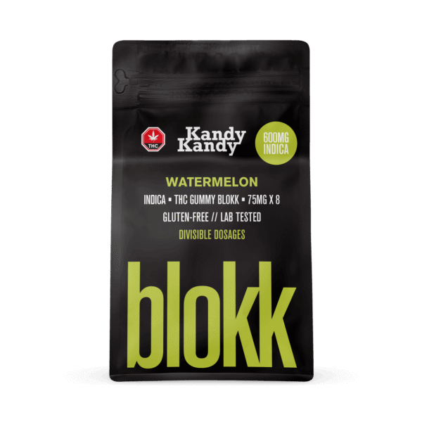 600mg THC Indica Blokk Gummies (Kandy Kandy)