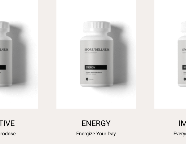 Spore Wellness Microdosing Mushroom Capsules – The Micro Bundle (Cognitive, Energy, & Immune)